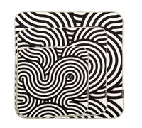 Chose à 3 pattes WRAPZ Bande de tissu auto-adhésive réutilisable Swirl (paquet de 3)