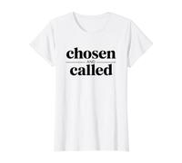 Chosen and Called T-Shirt Graphique avec Valeur, Femme, Blanc, XL