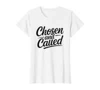 Chosen and Called T-Shirt Graphique avec Valeur, Femme, Blanc, XL
