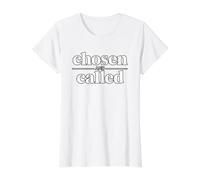 Chosen and Called T-Shirt Graphique avec Valeur, Femme, Blanc, XL