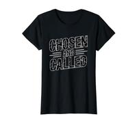Chosen and Called T-Shirt Graphique avec Valeur, Femme, Noir, XL