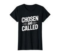 Chosen and Called T-Shirt Graphique avec Valeur, Femme, Noir, XL