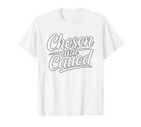 Chosen and Called T-Shirt Graphique avec Valeur, Homme, Blanc, XL