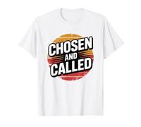 Chosen and Called T-Shirt Graphique avec Valeur, Homme, Blanc, XL