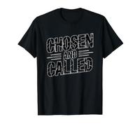 Chosen and Called T-Shirt Graphique avec Valeur, Homme, Noir, XL