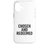 Chosen and Racheted. Citation chrétienne Vintage. Coque pour iPhone 16 Plus