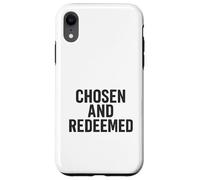 Chosen and Racheted. Citation chrétienne Vintage. Coque pour iPhone XR