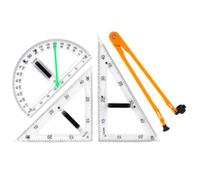 Chosertory 4 Piè Jeu D'outils Géométrie Magnétique Précis Règles Équerres Démotration Léger Équerre Pédagogique pour Démotratio sur Tableau
