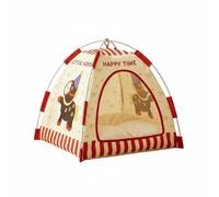 Chosertory Abri pour Chat Tente Coussin Refuge Semi- Tissu Oxford Adapté Animaux Petits Confort et Sécurité Utilisation en Salon et Chambre Intérieure, L, Circus
