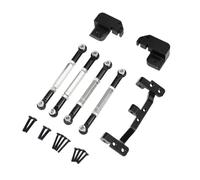 Chosertory Accessoire de Mise à Niveau de L'essieu de Voiture RC, Pièce de Rechange En Alliage D'aluminium, Biellette de Fixation D'essieu pour Modèl, Noir