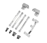 Chosertory Accessoire de Mise à Niveau de L'essieu de Voiture RC, Pièce de Rechange En Alliage D'aluminium, Biellette de Fixation D'essieu pour Modèl, Argent