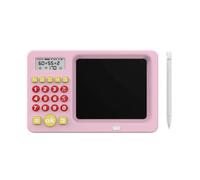 Chosertory Ardoise Magique Rechargeable, Tablte D'écriture écran numérique Calculatrice, Fonction, Jeu Mathématiques Électronique, Rose