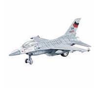 Chosertory Avion de Chasse en Alliage Modèle d'avion Miniature Jouet Véhicule Rétrofriction Reproduction Réaliste Aide Motricité Fine Adapté pour Exposition Collection Cadeau Enfant, F16