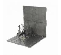 Chosertory Base de Figurine Action Base Diorama Socle Plastique Fond de Modèle avec Structure Murale pour Présentation Créative Exposition, Vt-116-32