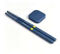 Chosertory Batterie Électronique Portable Kit Batterie Électronique Système de Percussion Numérique avec à Commandes Fonctionnement Silencieux Matériau PVC, Bleu Marine