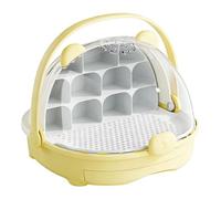 Chosertory Boîte D'élevage Fonctionnelle pour vers à Soie : Quatre Mots-clés : Conteneur D'élevage, Habitat Transparent, Boîte D'incubation, Conteneu, Jaune