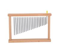 Chosertory Carillon Musical Professionnel Carillon à Barres Instrument de Percussion à 20 Tiges Métalliques Sillage Construction Robuste Suitable For, Silver