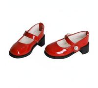 Chosertory Chaussures pour Poupée BJD pour Quatre Points Escarpins Souliers Sandales Bout Rond Talon 15cm en Résine Artisanale avec Bride Élégante Adaptées aux, Rouge