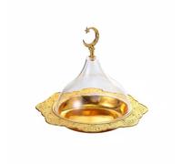 Chosertory Cloche Service Dorée avec Fer Forgé pour Petits Fruits et Sucreries pour Goûters et Cérémonies Formelles