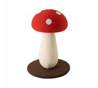 Chosertory Colonne à Griffades Mobilier Interactif, 500 Mm Hauteur X 350 Mm Diamètre De La Base, Grand Parapluie Rouge Tissu Enveloppé