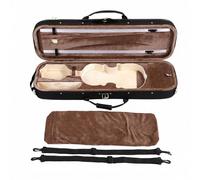 Chosertory Étui Violon 4 4 Rigide Coque Dure Résistante Oxford Rangement Intégré pour Archet Colophane Bretelles Épaule Poignée Main Transport Pratique Adapté, 4/4 Chaîne Dorée