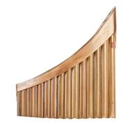 Chosertory Flûte de Bambou Panpipe Instrument à Vent Flûte Ethnique Tubes Courbés Accordés 440 Notes Claires et Résonnantes avec Tige de Nettoyage et Housse