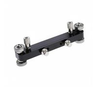 Chosertory Gabarit pour Sillet de Guitare Outil de Ponçage Contrôlé Guide de Mise à Niveau Dispositif de Réparation Stable Support Roulant en Alliage d'Aluminium, Noir