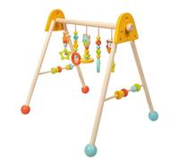Chosertory Gymnase'activité en Bois à Structure en A Sensoriel Gym Bébé Perles Anneaux Adapté pr Nveau-Nés pr Bébés, Jeunes Enfants