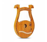 Chosertory Harpe Lyre Instrument à Cordes Harpe de Débutant Harpe de Structure Ergonomique Portable Vibrations Douces Marquages des Notes Initiation Enfants, 19-String, Boîte+Bois De Coco