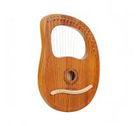 Chosertory Harpe Lyre Instrument à Cordes Harpe de Débutant Harpe de Structure Ergonomique Portable Vibrations Douces Marquages des Notes Initiation Enfants, 19-Cordes, Boîte En Bois De Blé 1