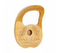 Chosertory Harpe Lyre Instrument à Cordes Harpe de Débutant Harpe de Structure Ergonomique Portable Vibrations Douces Marquages des Notes Initiation Enfants, 19-Cordes, Boîte Déesse Bois