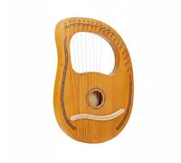 Chosertory Harpe Lyre Instrument à Cordes Harpe de Débutant Harpe de Structure Ergonomique Portable Vibrations Douces Marquages des Notes Initiation Enfants, 19-Cordes, BoîteBléBois2