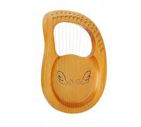 Chosertory Harpe Lyre Instrument à Cordes Harpe de Débutant Harpe de Structure Ergonomique Portable Vibrations Douces Marquages des Notes Initiation Enfants, 16-String, Bois Plateau