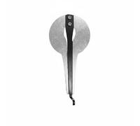 Chosertory Harpe Musicale Guimbarde Harpe Mâchoire Instrument à Bouche Acier Résistant Timbres Transport Aisé Adaptée à la Méditation Musique Folk Création, Argent, Rond
