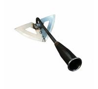 Chosertory Houe de Jardinage Acier Forgé Outil Désherbage Creusement Ameublissement Tête Creuse Résistante Fonctionnelle Adaptée pour Usage Agricole Entretien Potager Jardinage Familial, Blanc