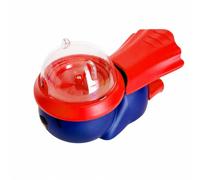 Chosertory Jeu Interactif Distribution Friandises Pédale Réservoir Transparent pour Chiens Chats Rotation Interne Récompensant Les Mouvements Patte Passe-Temps, Rouge+Bleu