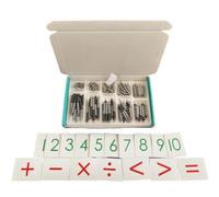 Chosertory Jeu Pédagogie Active Mathématiques en Bois sans Écran Boîte d'apprentissage des Chiffres 1 à 10 Préscolaire til D'initiation pr Mathématiques, Style C