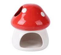 Chosertory Maison en Céramique pour Hamsters, Cochons d'Inde et Projets Créatifs, 'extérieur pour Hamsters, Cachette pour, et Plus Encore, Rouge