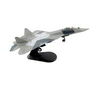 Chosertory Maquette d'avion de Chasse SU-57 à L'échelle 1:100. Idéale comme Objet de Décoration pour Un Bar, Une Vitrine Ou Un Bureau.