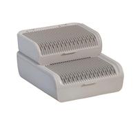 Chosertory Marche pour Litiere Chat Systeme Capture Grains Amovible Base Stable pour Reduire sordre Autour du Usage Quotidien, 2 Couches