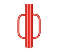 Chosertory Marteau Pilon de Poteau Clôture Installation Outil Pilon Pilier Acier Galvanisé Maintien Sécurisé Adapté Installation, Rouge, Diamètre 89 Épaisseur 3.0 Hauteur 430mm