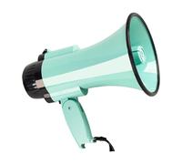 Chosertory Mégaphone Portatif avec Haut-Parleur et Fonction D'enregistrement, en Polypropylène, pour Marchés de Rue, Secours en Cas de Catastrophe Ou, Vert