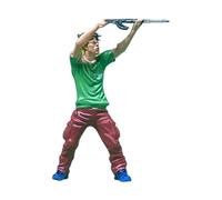 Chosertory Miniature Figurine Maquette de Personne Diorama Résine Détail Réaliste pour Collection Exposition D'Objet Décoratif Conception de Scène Adaptée Aux Ad, Style B