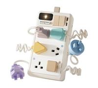 Chosertory Multiprise Sensorielle avec Lumières, Jouet Cadeau pour Les Enfants Dès 6 Mois