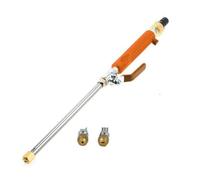 Chosertory Nettoyeur Haute Pression Lance Pulvérisateur Buse Jet Réglable Tube en Aluminium et Commande en Laiton pour Nettoyage sans Effort Adapté au Véhicule, Orange