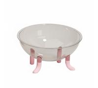 Chosertory Nid de Sommeil pour Chat Transparent Espace Capsule Pieds Surface Antimoisissure Design Esthétique pour Chats Amateurs de Confort Adapté à la en Intérieur et Pièces à Vivre, Rose