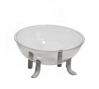 Chosertory Nid de Sommeil pour Chat Transparent Espace Capsule Pieds Surface Antimoisissure Design Esthétique pour Chats Amateurs de Confort Adapté à la en Intérieur et Pièces à Vivre, Gris