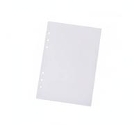 Chosertory Paper Loose Leaf Recharges Feuilles Papier Cahier Carnet Notes Matériau Bois Lisse 100gsm sans Transfert Format Demi-lettre à 6 Trous Pack 80 Feuilles, Blanc, Recharge