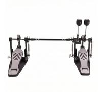 Chosertory Pédale de Grossse Caisse Double Drum Pedal Pédale Basse Double Battement Liaison Mécanisme à Came Tige Réglable 35cm-52cm Adaptée aux Répétitions Scènes à Domicile