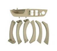 Chosertory Poignée Intérieure Véhicule Pièce de Portière Garniture Traitement Contre Rayures Montage Simple à la Conduite et Décoration Modèle E, Beige, Standard Long